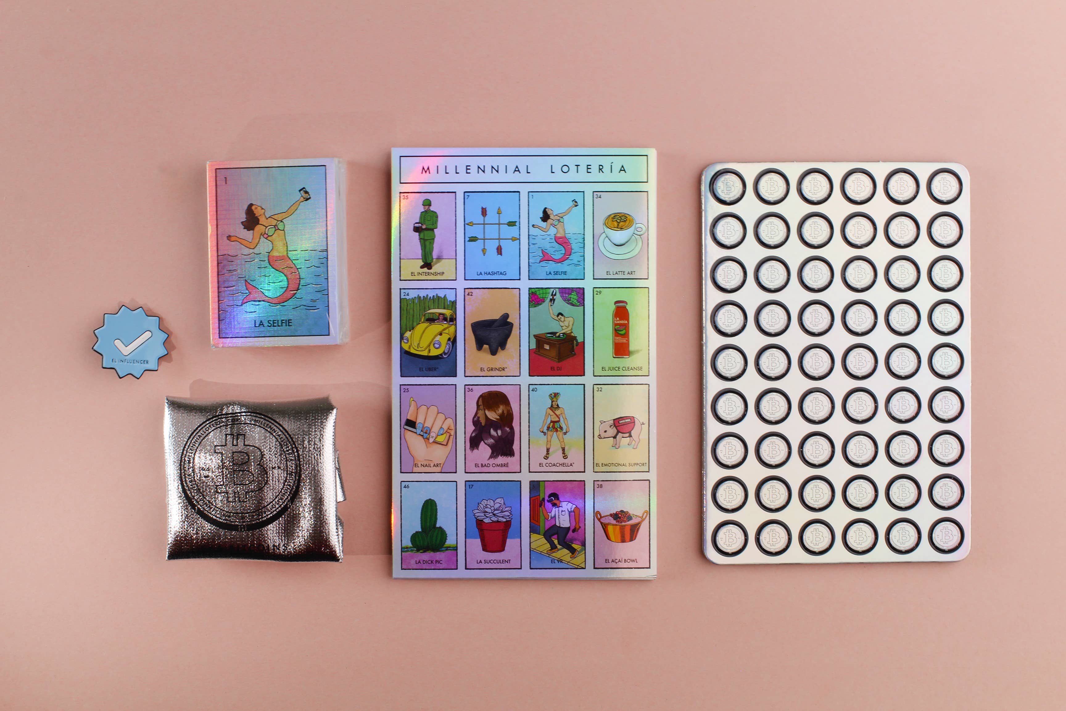 Millennial Loteria Board Game: La Shiny AF Edition
