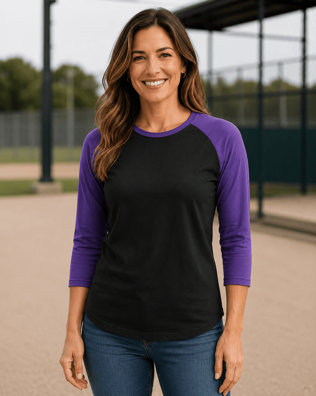 Adult 3/4 Sleeve Raglan Baseball Tee | 35+ Colors
