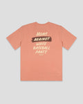 Moms Against White Baseball Pants Women's Relaxed Fit Resin Washed T-Shirt - Dusty Rose
