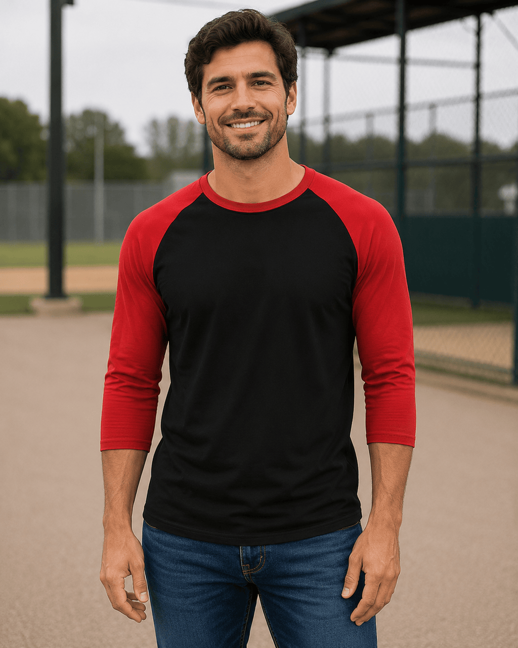 Adult 3/4 Sleeve Raglan Baseball Tee | 35+ Colors