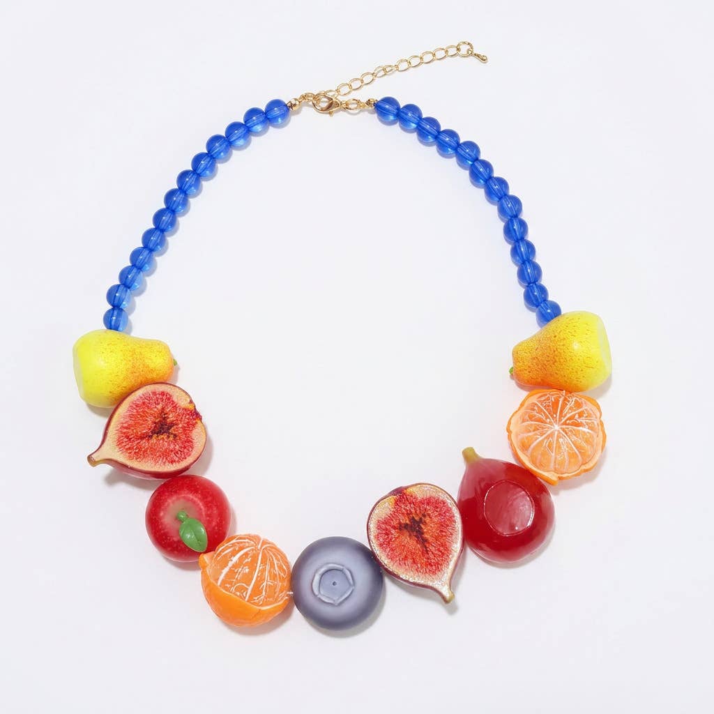Fruit Statement Beaded Necklace Bracelet