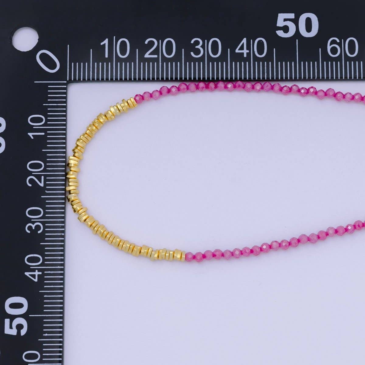24K Gold Filled Colorful Gemstone Bead Necklace 16.92 Inch with Extender | WA-3626 - WA-3648
