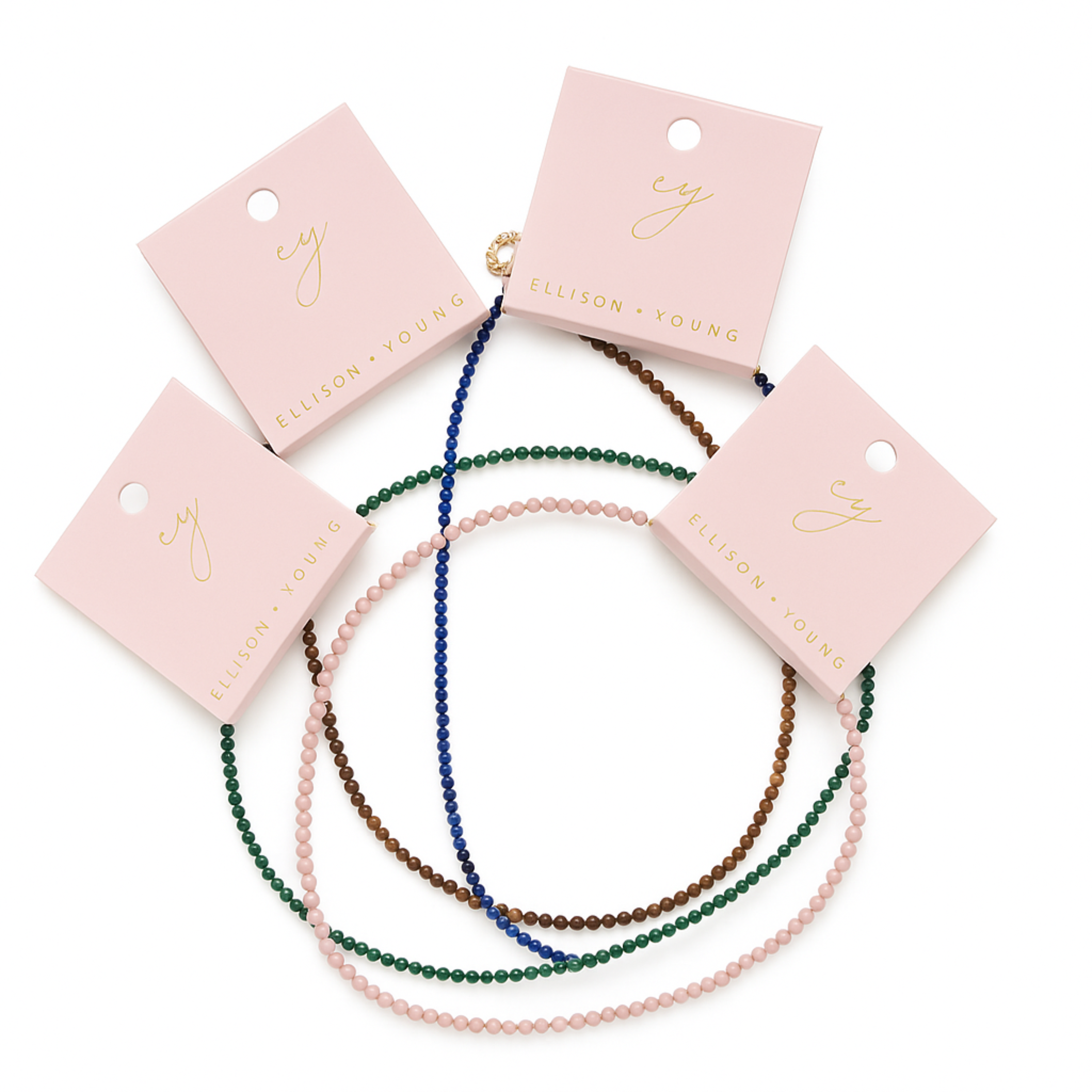 Natural Stone Beads Single Strand Necklace