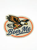 Beer Me Eagle Patch Embroidered Iron-On Patch for Hats