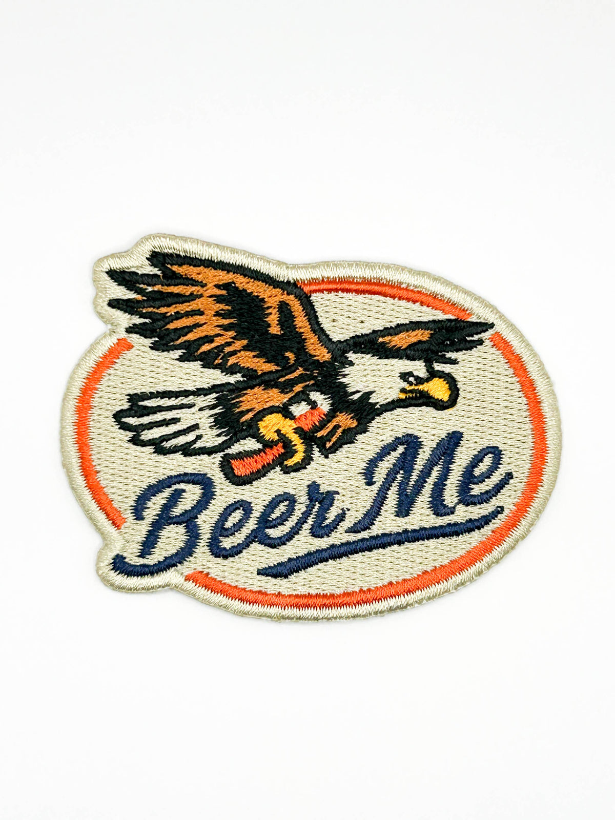 Beer Me Eagle Patch Embroidered Iron-On Patch for Hats