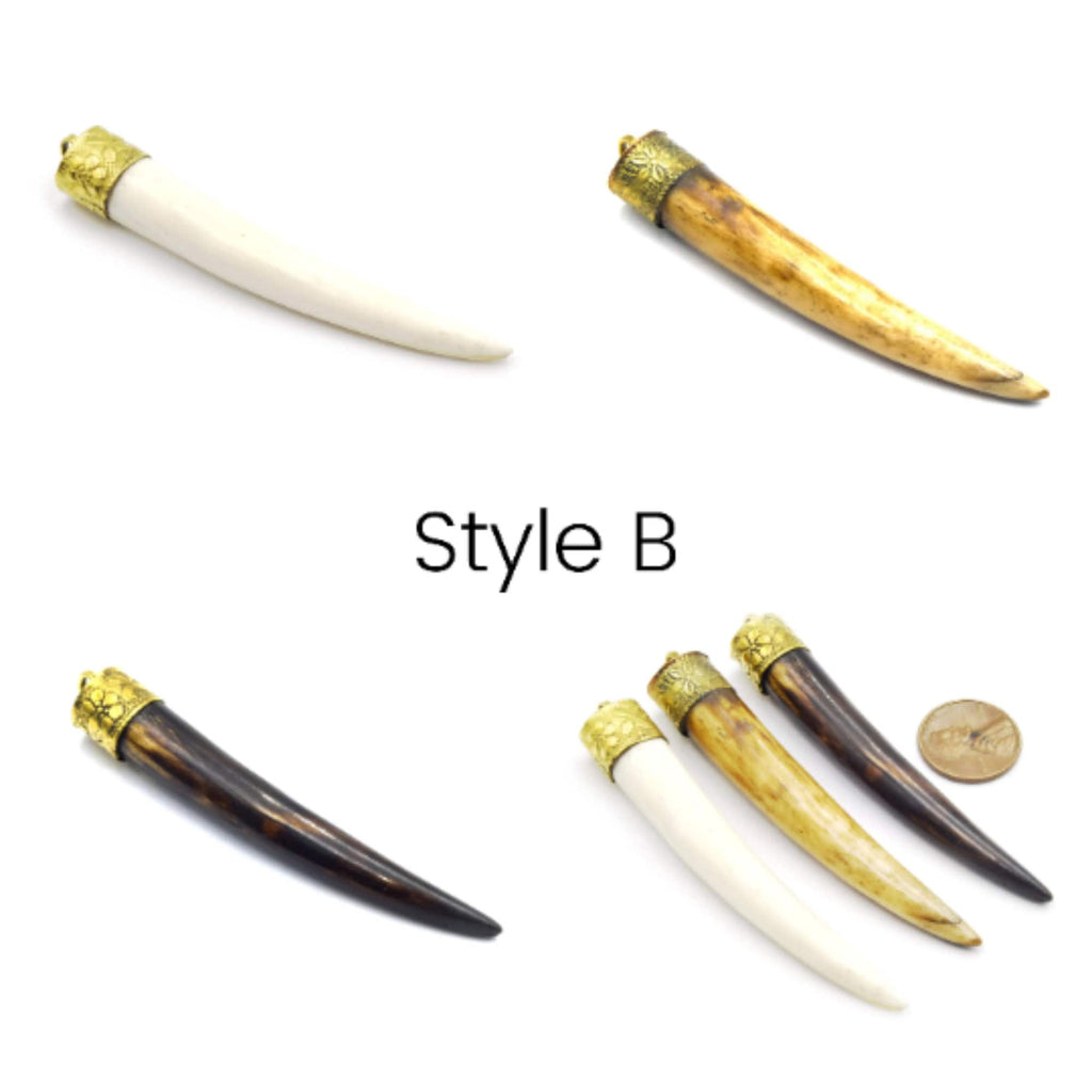 Ox Bone Pendants for Jewelry Making