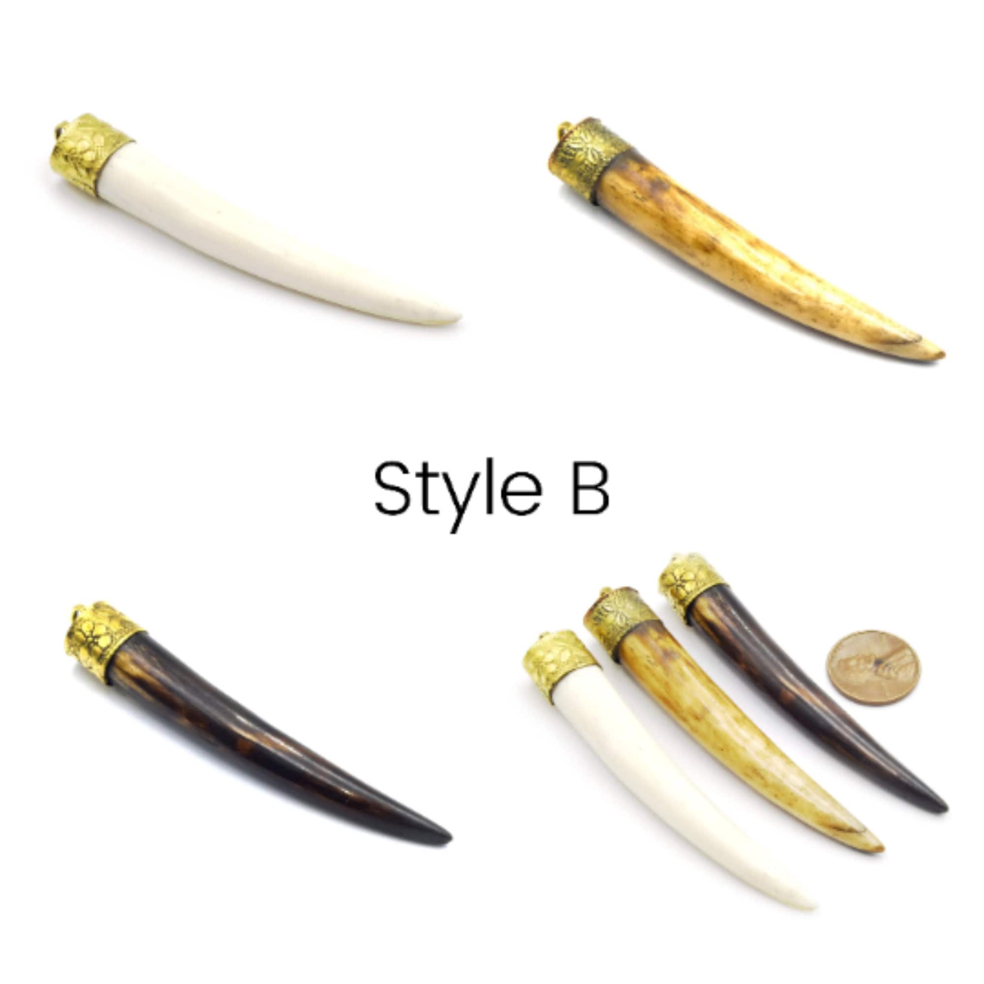 Ox Bone Pendants for Jewelry Making
