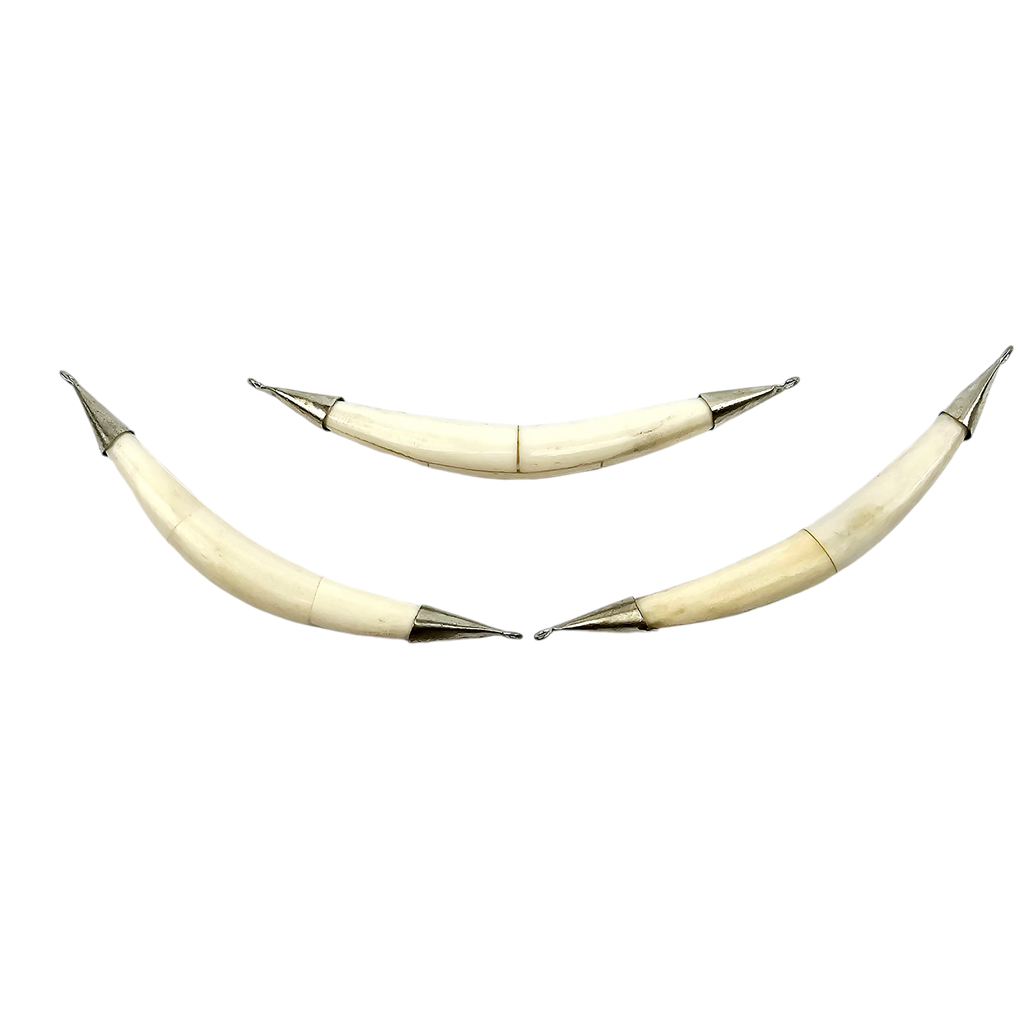 Bone Sideways 6 inch Pendant - You Choose Color and Finish