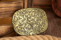 Bronze Flora Ornated Belt Buckle 1825BNZ