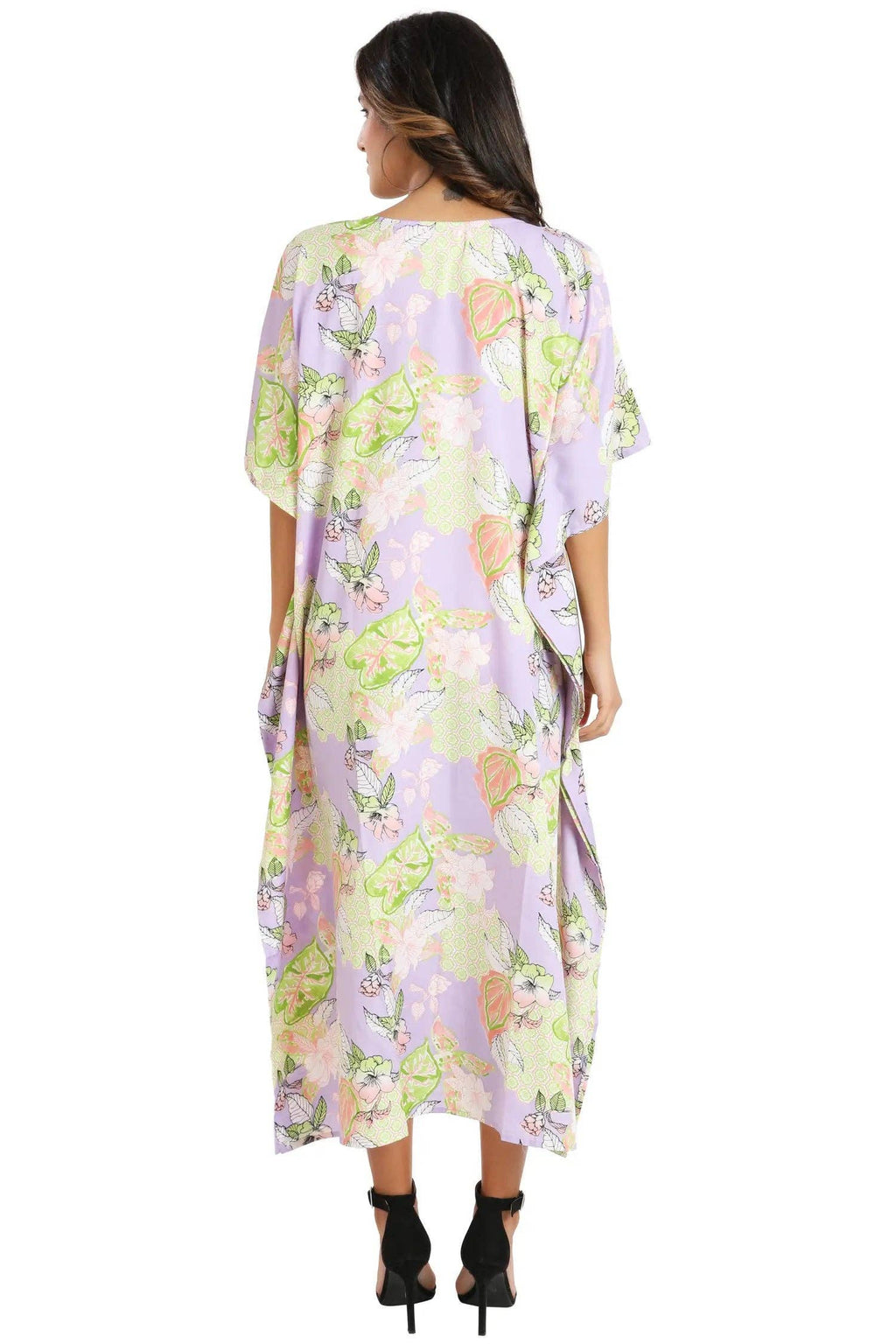 Women Long Kaftan Summer Caftan Dress, 5 Colors S-3XL, 154