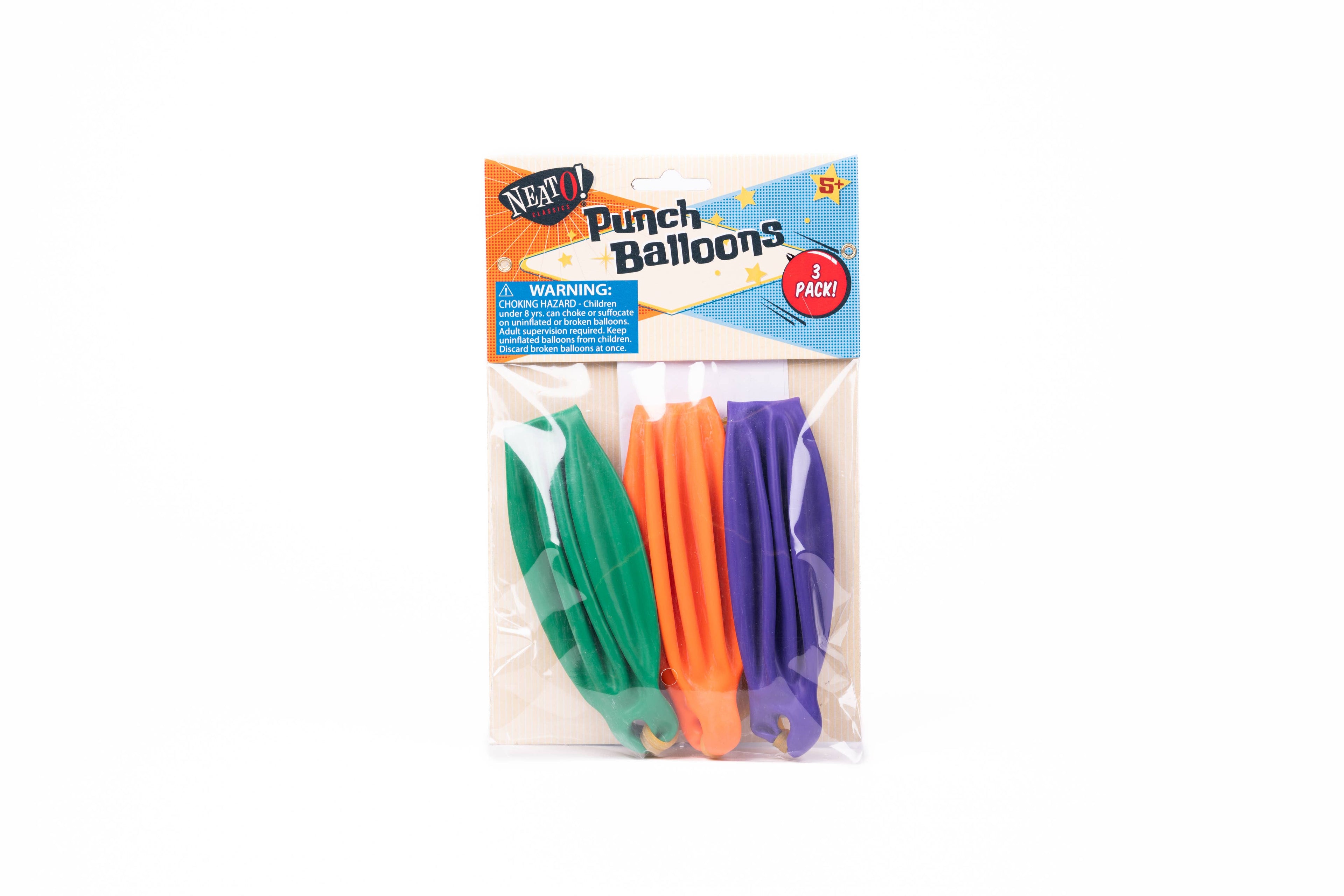 Neato! Punch Balloons- Retro Classic, vintage toys