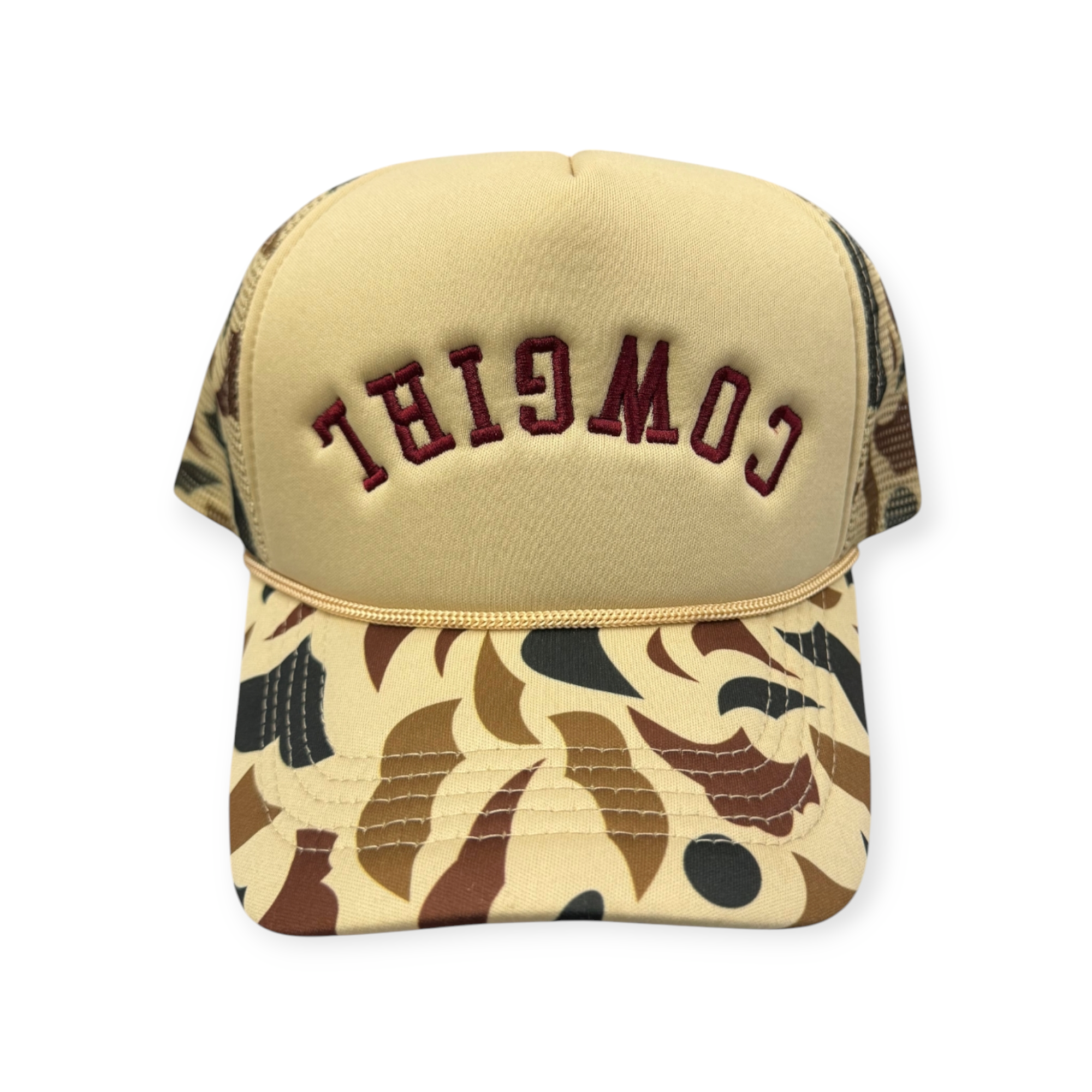 Cowgirl Upside Down Trucker Hat