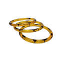 Set of 3 Translucent Lucite Resin Bangles