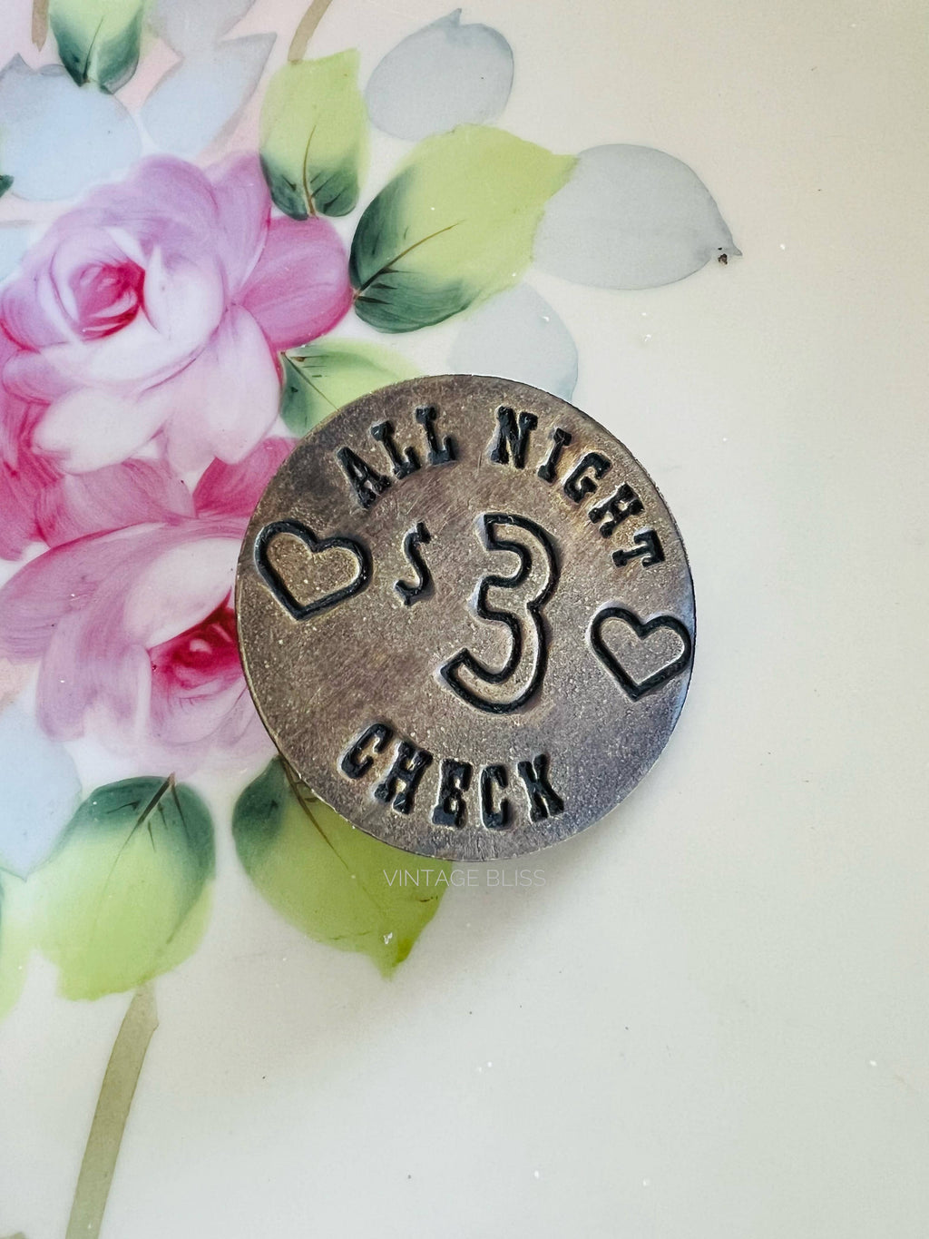 Brothel Token Hat Pin All Night Check