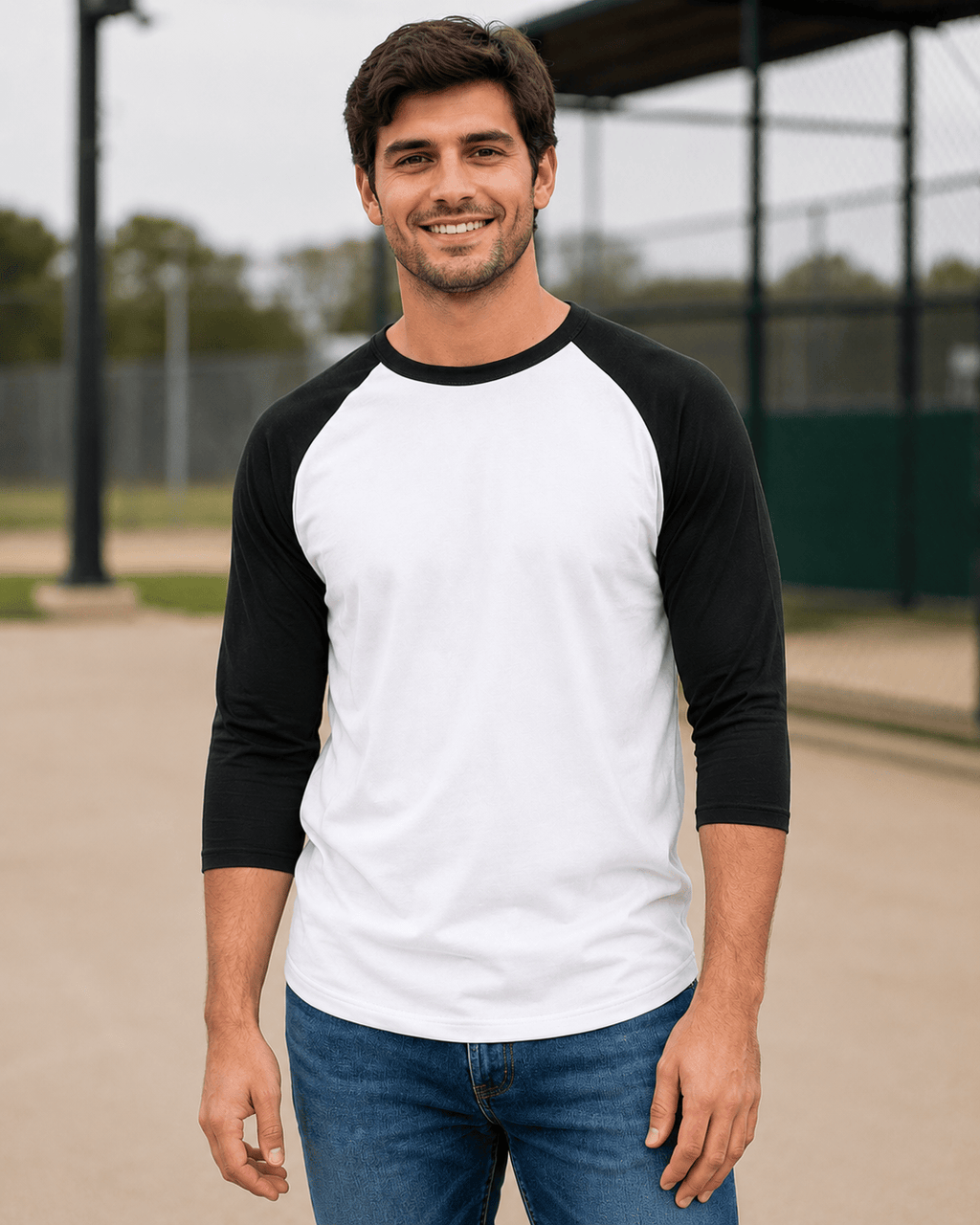 Adult 3/4 Sleeve Raglan Baseball Tee | 35+ Colors