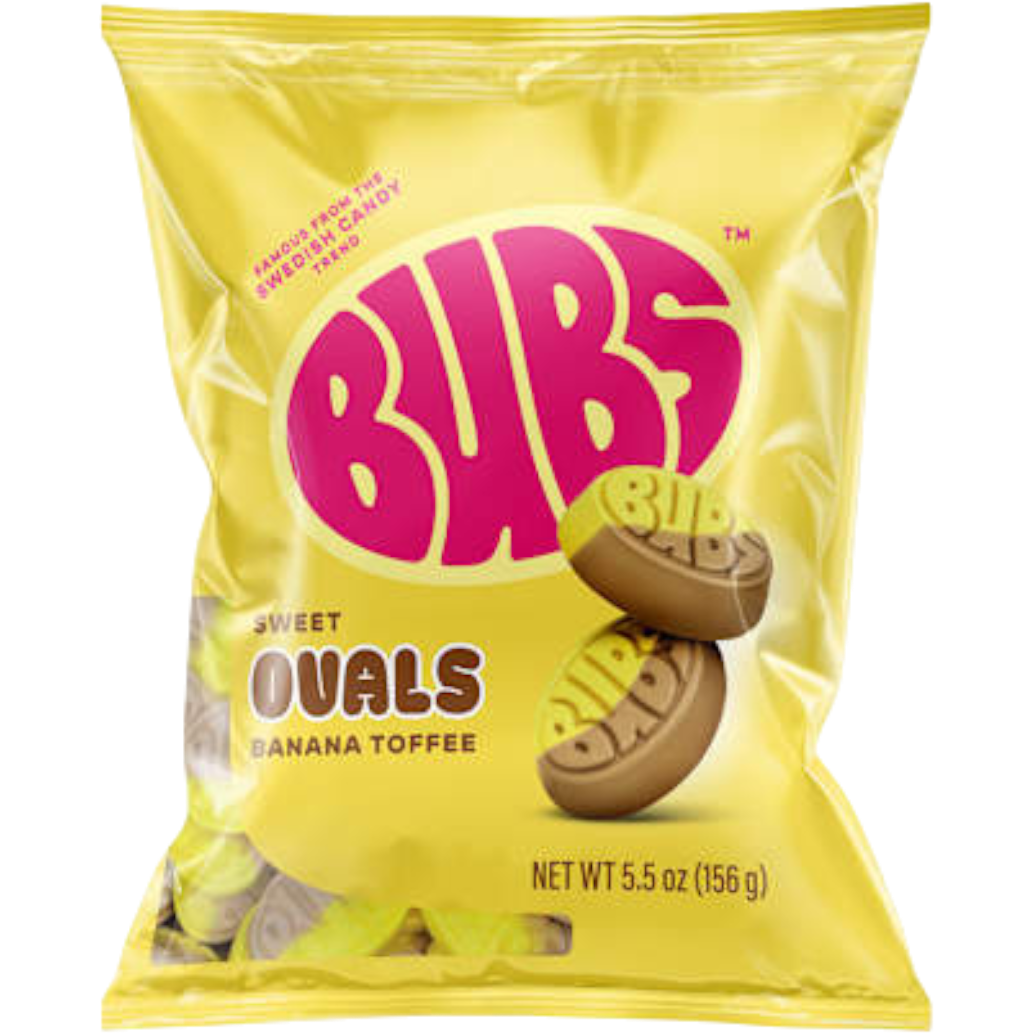 Bubs Ovals Banana Toffee Swedish Candy