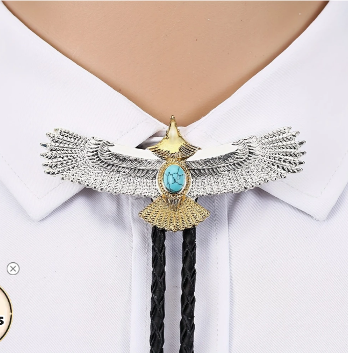 Western Cowboy Bolo Tie Necklace