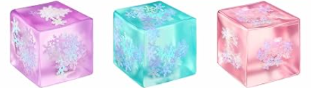 MINI SNOWFLAKE CUBE SQUISHY