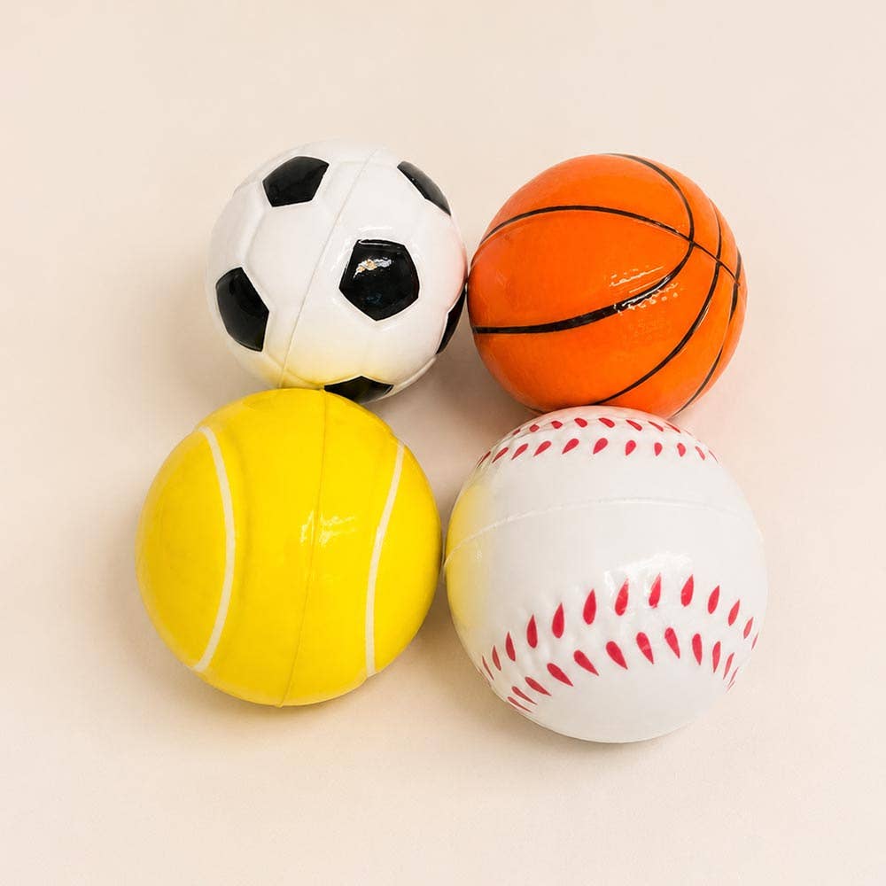 12PCS - Sports Theme Bouncy Balls